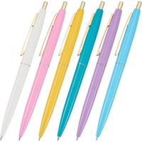 ราคา Bic Japan Bic Ballpoint Pen Click Gold 0.5 Oil-Based Black Smooth Pastel Colors 6-Pack CLG05-PST (44218783713)