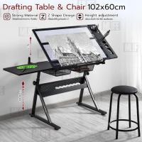ราคา MLIFE - โต๊ะเขียนแบบ โต๊ะทํางาน ดร๊าฟไฟ A3 A2 A1 A0 - Drafting Table Drawing Desk 01 (11159814812)