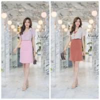 ราคา เดรสทำงาน ชุดทำงาน ชุดทำงานเรียบหรู เดรสแฟชั่น (11897735060)