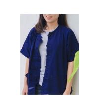 ราคา เสื้อหม้อฮ่อม กระดุมจีนแขนสั้น (2655524382)
