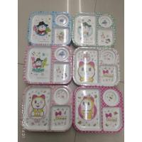 ราคา ถาดอาหารเด็ก ถาดหลุม จานข้าวเด็ก ลายโดเรมี่ โดเรม่อน มินเนี่ยน รุ่นนี้มีจานและชาม (5216108522)
