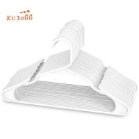 ราคา ไม้แขวนพลาสติก สีขาว ไม้แขวนเสื้อพลาสติก เหมาะสําหรับการใช้งานมาตรฐานทุกวัน ไม้แขวนเสื้อ (สีขาว 20 แพ็ค) (42622853050)