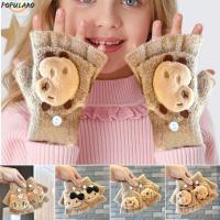 ราคา ถุงมือ POPULARO Sanrio Hello Kitty แบบ flip-up และครึ่งนิ้ว สไตล์การ์ตูน ออบอุ่นในฤดูหนาว พร้อมเป็นของขวัญคริสต์มาสให้กับเด็กผู้หญิง (28693653823)