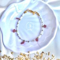 ราคา ทับทิม/ไพไรต์/กำไลข้อมือหินนำโชค/กำไลหินแท้/สร้อยหินนำโชค/สร้อยข้อมือหินนำโชค/ขนาดหิน 2 มม. (8388645208)