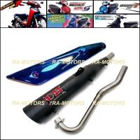 ราคา SPEED ท่อผ่า ดำ + กันร้อนท่อ สีน้ำเงิน สำหรับ เวฟ125R, เวฟ125s, เวฟ125i รุ่นเก่า(ไฟเลี้ยวบังลม), ดรีม125 (11725544078)