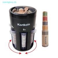 ราคา Remitglory PVC เครื่องคัดแยกเหรียญอัตโนมัติ 5-in-1 พร้อมที่ห่อเหรียญ - เครื่องนับเหรียญด่วนและแม่นยํา, แบบพกพาเปลี่ยน Organizer Bank Jar TH (48801115605)