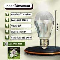 ราคา หลอดไฟแสงสีขาว LED S-TEC E27 5W Day Light 6000 K แสงไฟสีขาว ระบบไฟ 220-240 V มี มอก.1955-2551 (สินค้าลดล้างสต็อค) (27689590030)