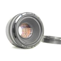 ราคา เลนส์ออโต้ ยี่ห้อ Canon EF 50mm f/1.8 Standard Portrait Mount EF EOS (canon) พร้อมฝาหน้า-ท้ายขนาด 52 มม.Excellent (19843898245)