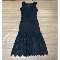 ราคา เดรสยาวลูกไม้แขนกุดสีดำ ป้ายOne&One มือ2m (21615504126)