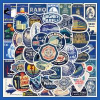 ราคา พร้อมส่งIKEA INS BLUE Logo Vintage sticker สติกเกอร์ กันน้ำ 60ชิ้น (26950867654)