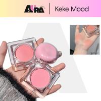 ราคา AURA x KekeMood Blush-ke-Q28-kemood Pounding Water Powder Blush Cream Vitality Peach Matte Monochrome Multi-Purpose Blush Palette Natural Whitening Lasting K-SH32 (53600428017)