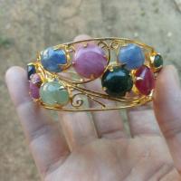 ราคา กำไลพลอยแท้ หยก นิหร่า ทับทิม (4916102215)