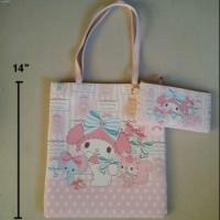 ราคา กระเป๋าสะพาย (หนัง) มายเมโลดี้ mymelody ด้านบนเป็นซิป ขนาด 12x14 นิ้ว (1811189018)