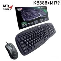 ราคา Keyboard &Mouse MD-Tech รุ่น KB888+M179 USB (43359402398)