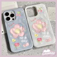 ราคา เคสไอโฟน 13 15 สำหรับ iPhone 16 11 13 15 14 Pro Max 15 14 16 6 6S Plus XR X XS ผ้าคลุมระบายลายเชอร์รี่โบว์ดอกไม้น่ารัก (42270502795)