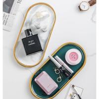 ราคา HOME818 ถาดลายหินอ่อน จานเซรามิค ลายหิน สไตล์ยุโรป (10778547073)