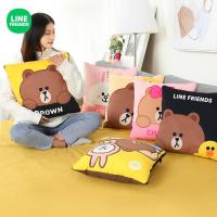 ราคา LINE FRIENDS [พร้อมส่ง] หมอนผ้าห่มรถยนต์ อเนกประสงค์ พับได้ สีน้ําตาล (18212236711)