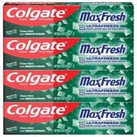 ราคา exp.01/2027 นำเข้าอเมริกา หลอดใหญ่ 6.3 oz (178 g) ยาสีฟันคอลเกต Colgate Max Fresh Toothpaste, Whitening Toothpaste (28842633268)
