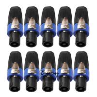 ราคา สต็อกพร้อมในกรุงเทพ 10 ชิ้น Professional 4 เสาเสียงปลั๊กลำโพง สำหรับ Neutrik Speakon NL4FC -M6 Twist Lock Connectors (42074220699)