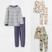 ราคา H&M ชุดนอนเจอร์ซีย์ ชม.&ม - สีเขียวอ่อน / สัตว์ (26166464252)