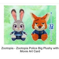 ราคา ⭐️พร้อมส่ง⭐️ Zootopia - Zootopia Police Big Plushy with Movie Art Card - Judy Hopps/Nick Wilde (18590125825)