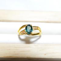 ราคา แหวนเงินแท้925พลอยแท้พลอยเขียวส่องบางกะจะ (23342115242)