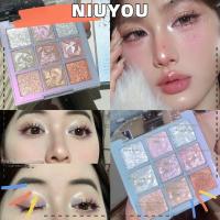 ราคา NIUYOU Kapeine Eye Shadow, Snowflake Nine Color Bright Pearl Holiday Makeup Highlight, Glitter Cosmetics Shimmer Shading Powder (40373433586)