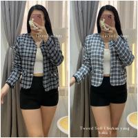 ราคา GLIVEO - SOFT TWEED BLAZER / LATEST Womens TWEED BLAZER / TWEED CARDI (28379033688)