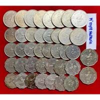 ราคา เหรียญฮ่องกงยุคเก่า1,2,5ดอลล่าร์ 40เหรียญ (29040869544)