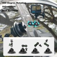 ราคา 360 Rotating Phone Action Camera Car Holder Suction Cup w 360 Ballhead Car Mount for Gopro 11 10 9 Insta360 (24512519773)