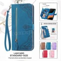 ราคา SAMSUNG แฟชั่นซิปพลิกกรณีSamsung Galaxy Xcover6 Pro XcoverPro2 ดอกไม้นูนหนังPUกระเป๋าสตางค์เคสโทรศัพท์พร้อมเชือกเส้นเล็กมือ (25346718180)