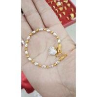 ราคา สร้อยข้อมือ2กษัตริย์ลายข้าวหลามตัด1บาท (20013535831)