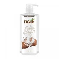 ราคา NENT น้ำมันมะพร้าวสกัดเย็น 100% ขนาด 1000 ml. (แบบมีหัวปั้ม) น้ำมันมะพร้าว NENT 1000มล. [ขวดใหญ่] (12272585391)