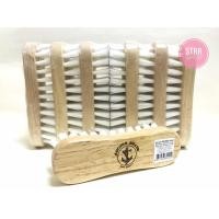 ราคา STRR แปรงซักผ้าไม้ ตราสมอ สีนม ขนาดเล็ก สินค้ายกโหล (12ชิ้น) (1725566110)