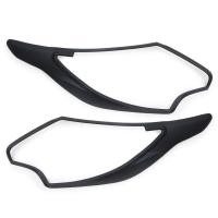 ราคา ครอบไฟหน้า กรอบไฟหน้า ซ้าย+ขวา สีดำด้าน 2 ชิ้น สำหรับ มิตซูบิชิ ไทรทัน กระบะ Mitsubishi L200 Triton ปี 2015 - 2018 (4116599374)