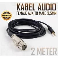 ราคา สายไมโครโฟน 3.5 มม. ถึง XLR ไมโครโฟนคาราโอเกะ 2 เมตรสําหรับไมโครโฟน BM-800 BM-8000 BM-900 BM-700 สีดํา (26631922799)