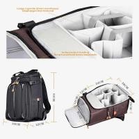 ราคา Δ กระเป๋าเป้สะพายหลังกล้องคุณภาพสูง Soft Shoulder กระเป๋ (27963715452)