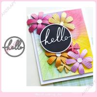 ราคา สไตล์ใหม่ Supply Lace รอบ 26938 สิงหาคมตัด Cross-Border hello มีดแม่พิมพ์เหล็กคาร์บอนมีด DIY แม่พิมพ์โลหะ K81G (57450666042)