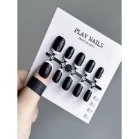 ราคา เล็บ เล็บปลอม SSS สวมเล็บสีดำบริสุทธิ์สีเดียวเล็บฝรั่งเศสแคบบริสุทธิ์และหลากหลายกาวยาทาเล็บสีขาวเล็บสั้นขนาดเล็กบันไดสั้นพิเศษ (54001206058)