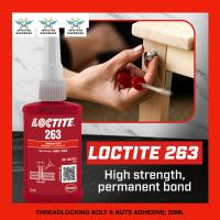 ราคา 263 222 242 LOCTITE RED MERAH เกลียวล็อค Sealant Anti Slip Loosen สกรู Bolt Nut Fasten กาว nv (41426340292)