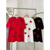 ราคา เสื้อยืดโบว์งานปักเพชรสุดน่ารักงานป้าย lt’me basic (26071431031)