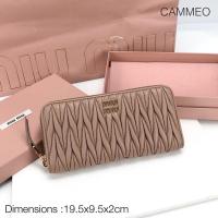 ราคา New! Miu Miu Zippy Long wallet (️เช็คสต็อคก่อนสั่งอีกทีนะคะ) (28068337689)