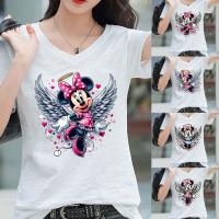 ราคา M-6XL เสื้อแฟชั่นเกาหลี เสื้อคู่รัก Mickey ผ้า Cotton100% No.20 ดีไซน์สวยเก๋ High quality รุ่น C428 (28312638458)