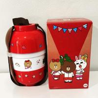 ราคา ปิ่นโตมีหูหิ้ว ปิ่นโตใส่อาหาร ปิ่นโตอิ่มทั่วไทย LINE Friends 7-11 ชุดกล่องใส่อาหาร (8312493864)