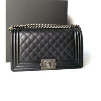 ราคา New Chanel boy 10 black caviar holo 28 (2521241632)