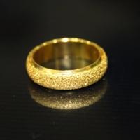 ราคา แหวนพ่นทราย เคลือบทองไมครอน (241659193)