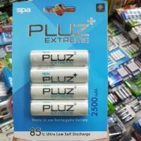 ราคา ถ่านชาร์จ SPA PLUZ Extreme Size AA คายประจุช้า 2500 mAh 4 ก้อน ของแท้ (2137971510)