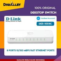 ราคา DLINK DES1008C Switch Hub 8 Port 10/100Mbps Unmanaged DES-1008C D-LINK (29842184826)