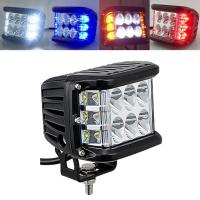 ราคา Car Light Bar White Red Blue Work Light Side Shooter 4"Inch LED Pods Strobe Lamp Combo for ATV SUV TRUCK Off Road A (16486876407)