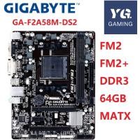 ราคา GA-F2A58M-DS2 ซ็อกเก็ตเมนบอร์ดเดสก์ท็อป FM2 FM2 + DDR3 16GB MATX A58 A55 A68HM A88XM ใช้ (50950392571)